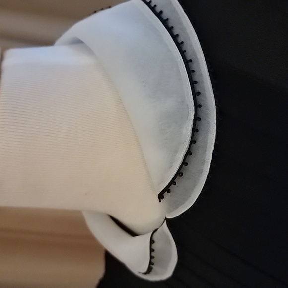 NEXT made in Great Britain Vintage  Black Chiffon Dress Size 10 - Picture 9 of 10